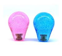 Arcity 2 Pezzi Arcade Joystick Bat Top Grande Testa Ovale Maniglia Manopola Americana Tipo Rosa e Blu Trasparente per Zippy SANWA SEIMITSU Arcade1up Macchina Console Cabinet Nuovo