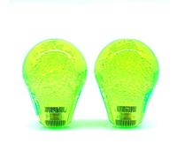 Arcity 2 Pezzi Arcade Joystick Bat Top Grande Testa Ovale Maniglia Manopola Americana Tipo Verde e Verde Trasparente per Zippy SANWA SEIMITSU Arcade1up Macchina Console Cabinet Nuovo