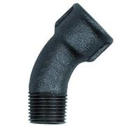 Arco 40, 45°, Rp 2 1/2 i., R 2 1/2 a., ghisa nera temperata, temperatura di funzionamento da -20 °C a 300 °C, ISO 7-1