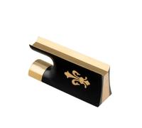 Arco a rana per violino 4/4 e bottoni in argento nichelato/placcato oro montato in ebano/legno serpente/abalone/avorio(Color:BP-036)