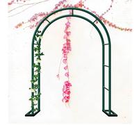 Arco a traliccio in metallo da giardino per piante rampicanti, pergolato galvanizzato per la decorazione esterna, arco di nozze, elegante accento da giardino e elegante caratteristica del paesaggio