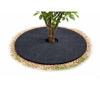 Arco Bertoni - Disco in feltro per pacciamatura, Ø 60 cm, anello di protezione per erbacce in feltro da 300 g/m², antracite, PET riciclato, permeabile all'acqua e mantiene l'umidità (60 cm)