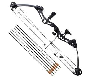 Arco composito per adulti con accessori e frecce in fibra di vetro