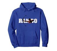 Arco Composto Rambo Felpa con Cappuccio, Unisex per Adulti, Blu Reale, XXL