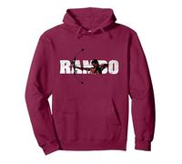 Arco Composto Rambo Felpa con Cappuccio, Unisex per Adulti, Bordeaux, M