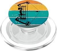 Arco composto vintage tiro con l'arco tramonto PopSockets PopGrip per MagSafe