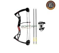Arco Compound per ragazzi Buster 15-29 libbre nero Ek Archery (co-034b)