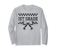 Arco Coquette 1 ° Grado Preppy Primo Giorno della Ragazza di Prima elementare Maglia a Manica