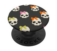 Arco Coquette Halloween Scheletro Modello Autunno Coquette Bow PopSockets PopGrip Adesivo