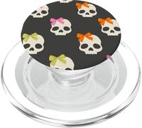 Arco Coquette Halloween Scheletro Modello Autunno Coquette Bow PopSockets PopGrip per MagSafe