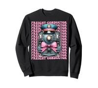Arco Coquette Ragazza Locomotiva Conduttore Treno Conduttore Merci Felpa
