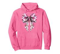 Arco Coquette Tartaruga Mare Oceano Animale Modello Rosa Ragazza Felpa con Cappuccio
