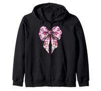 Arco Coquette Tartaruga Mare Oceano Animale Modello Rosa Ragazza Felpa con Cappuccio