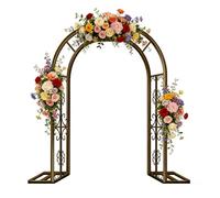 Arco curvo Anique per matrimoni GarParies & Phoo sfondi - Facile da montare Riutilizzabile Srucure per interni ed esterni - Design elegante con rose