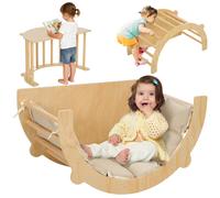 Arco da arrampicata per bambini 1 AIYAPLAY 3, sedia e tavolo da gioco con cuscino, per lo sviluppo delle capacità motorie, baby massi drink
