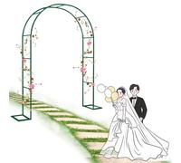 Arco da arrampicata verde 220 cm 230 cm splendido traliccio da giardino per un look fiabesco facile da montare perfetto paesaggio Det (dimensioni: 280 x 220 cm 110,2 x 86,6 pollici)