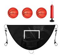 Arco da basket per trampolino - Kit arco da basket multiuso - Arco da basket per bambini all'aperto, arco da basket per allenamento con protezione solare
