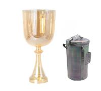 Arco Da Canto In Cristallo Di Quarzo Trasparente Con Manico Cosmic Light Da 6 Pollici, For Yoga, Meditazione, Guarigione Sonora, Design Abbagliante, Trasparente E Colorato.(C4 tone,432hz)