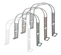 Arco Da Giardino 140 180 220 260 300 340 Cm In Metallo Supporto Per Piante Rampicanti Rose Orto Graticcio Autoportante Perfetto Per Sfondo Feste E Ingressi Nuziali Eventi(White,180x230x40cm)