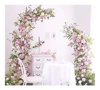 Arco da giardino a forma di luna, ideale per matrimoni, feste ed eventi, 3 misure (bianco)