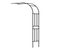 Arco da giardino a metà lato contro il traliccio del pergolato della parete, 3,9 4,9 5,9 5,9 2,4 m in metallo per rose arco decorazione per piante da fiore rampicanti vite verdura frutta cortile prato