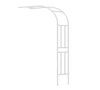 Arco da giardino a metà lato contro il traliccio del pergolato della parete, 3,9 4,9 5,9 5,9 2,4 m in metallo per rose arco decorazione per piante da fiore rampicanti vite verdura frutta cortile prato