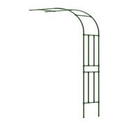 Arco da giardino a metà lato contro il traliccio del pergolato della parete, 3,9 4,9 5,9 5,9 2,4 m in metallo per rose arco decorazione per piante da fiore rampicanti vite verdura frutta cortile prato