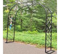 Arco Da Giardino, Arco Per Rose Rampicanti Garden Pergola Grande Pergolato In Metallo Supporto Per Piante Rampicanti Arco Per Rose Fiori Piante Vite Decorazione Viali(Black,W180xH230xT40cm)