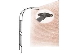 Arco da giardino da 2,4 m, robusto traliccio in metallo per rose, matrimoni e giardini, disponibile nelle misure 6, 9, 11, 18, 22, 30 e 34 cm (lunghezza x altezza x profondità) - Migliora il tuo