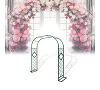 Arco da Giardino Garden Pergola Supporto in Metallo per Rosa Rampicante Arco Sostegno per Decorazioni Nozze Esterni/Rose Piante Rampicanti/Orto/Prato(Verde,W320xH230CM)
