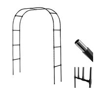Arco da giardino - graticcio in metallo antiruggine ispessito per piante rampicanti, di lunga durata e durevole, pergolato per matrimoni e giardino