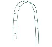 Arco da Giardino in Acciaio 37x130xh240 cm per Rampicanti Rama Verde