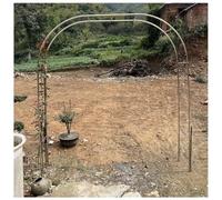 Arco da giardino in acciaio inossidabile, pergolato largo 240 cm for decorazioni esterne, facile da montare, dimensioni 2,2 * 2,4 m