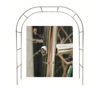 Arco da giardino in acciaio inox per piante rampicanti e rose, per interni ed esterni, ideale per cortili, prati, cortili (260 x 240 cm)
