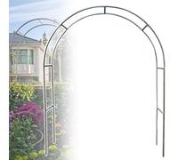 Arco da giardino in acciaio inox robusto traliccio per piante rampicanti, dimensioni da 1,2 m a 3,5 m, elegante decorazione per esterni, pergolato in metallo per vialetti e matrimoni