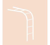 Arco da giardino in acciaio inox, traliccio da parete per rose rampicanti, supporto decorativo per pergola, struttura in metallo resistente per supporto per piante, pergolato da giardino per patio