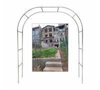 Arco da giardino in acciaio inox, traliccio per piante rampicanti, supporto per rose e gelsomino, pergolato decorativo per ingresso, glicine e fiori (350 x 240 cm)