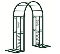 Arco Da Giardino In Ferro, Arco Per Rose Decorativo Per Ingresso Esterno, Traliccio Per Rose Antiruggine, Supporto Per Piante Rampicanti E Vite 140cm 220cm 300cm 340cm(Verde,300cm X 230cm)