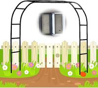 Arco da giardino in ferro battuto rosa pergolato 120-350 cm larghezza 2,2 m altezza verde per piante decorazione matrimonio vite supporto struttura esterna