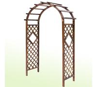 Arco da giardino in legno per patio, gazebo per matrimoni e cerimonie, arco per rose per esterni, traliccio per piante rampicanti, robusto arco d'ingresso (LxA) 119,4 x 213,4 cm (LxA) 139,7 x 223,5 cm