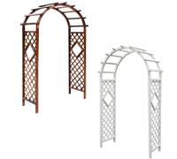 Arco da giardino in legno, resistente, per matrimoni e rose, design extra largo per vari ambienti esterni