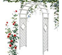 Arco da giardino in legno resistente per rose, rampicanti e verdure, decorazione per esterni