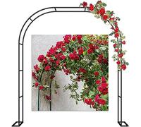 Arco da giardino in metallo, 120-350 cm, grande arco da matrimonio per rose rampicanti, arco da giardino per piante perfetto per la decorazione del giardino, larghezza 140 x altezza 230 cm