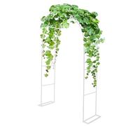 Arco da giardino in metallo, 200-220 cm di altezza x 80-350 cm di larghezza, pergola per matrimoni all'aperto, per piante rampicanti e rose, elegante traliccio per decorazione da giardino