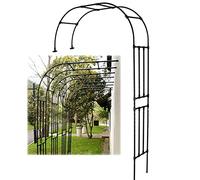 Arco da giardino in metallo alto 2,4 m ideale for piante rampicanti, rose e viti, robusto pergolato resistente alle intemperie for patio, prato e cortile, arco nero for decorazioni e supporto da ester