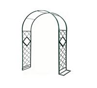 Arco da Giardino in Metallo, Arco per Rose, Arco per Traliccio da Giardino | Arco per Matrimoni, Largo 4,6/5,9/7,2/8,5/9,8 Piedi, Supporto per Fiori e Piante Rampicanti da Esterno(Green,W7.2xH7.5 ft)