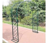 Arco Da Giardino In Metallo Con Base, Supporto Per Arco Archi Di Rose Per Piante Rampicanti, Interni Ed Esterni, Forte Pergolato Tubolare, Facilità Di Montaggio ( Color : Green , Size : L260xH220xW40c
