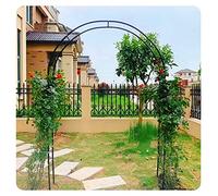Arco da giardino in metallo da 2,2 m, pergolato in acciaio resistente alle intemperie per piante rampicanti, decorazione per matrimoni e supporto floreale, 2,8 m di larghezza x 2,2 m di altezza