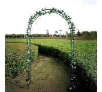Arco da giardino in metallo for matrimoni, feste nuziali, robusto pergolato tubolare for rose e piante rampicanti, decorazioni eleganti e resistenti(Black,300x220x40CM)