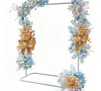 Arco da giardino in metallo for piante rampicanti, arco da matrimonio for esterni, decorazione for feste di nozze, altezza 1,5 m(White,1 * 2m)